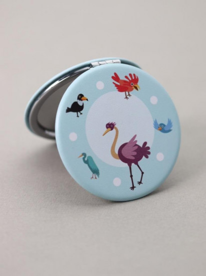 Зеркало компактное «Bird circle»