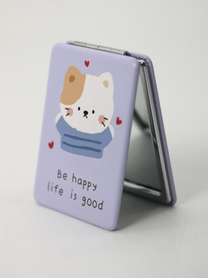 Зеркало компактное «Be happy life is good»