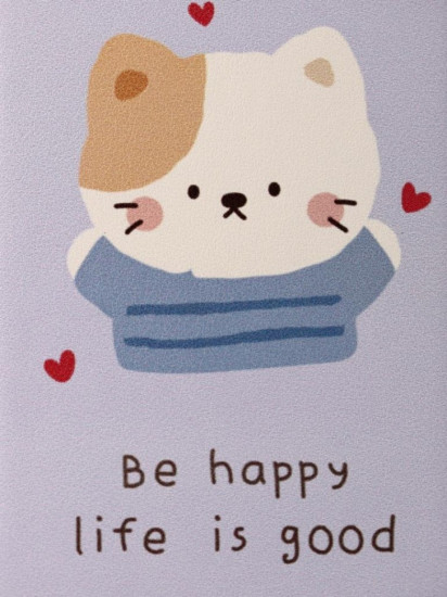 Зеркало компактное «Be happy life is good»