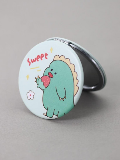 Зеркало компактное «Sweet dino strawberry round»