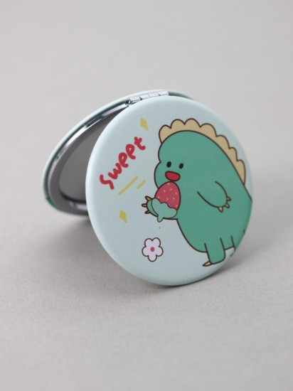 Зеркало компактное «Sweet dino strawberry round»