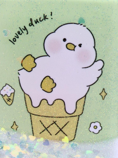 Зеркало компактное раскладное шейкер «Duck&IceCream»