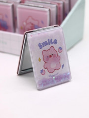 Зеркало компактное шейкер раскладное «Smile pig» - Фото 3