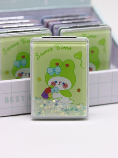 Зеркало компактное шейкер раскладное «Sweet Time Rabbit»