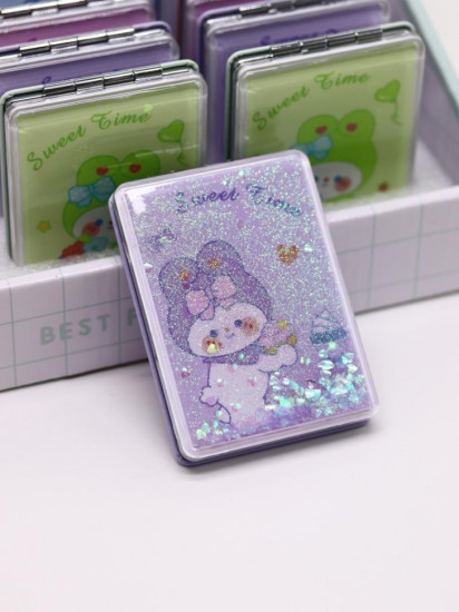 Зеркало компактное шейкер раскладное «Sweet Time Rabbit»