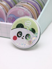 Зеркало компактное шейкер раскладное «Face Panda» - Фото 2