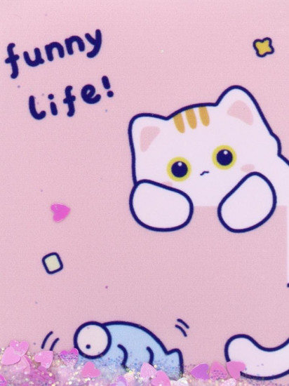 Зеркало компактное шейкер раскладное «Funny life Cat»