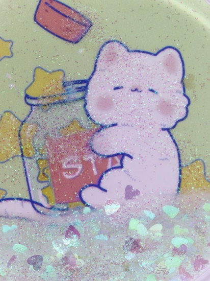 Зеркало компактное шейкер раскладное «Сute kitten&stars»