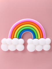 Зеркало компактное с расческой «Rainbow clouds» - Фото 2