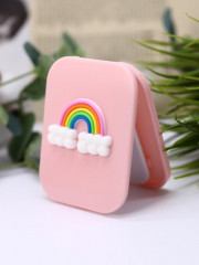 Зеркало компактное с расческой «Rainbow clouds» - Фото 3