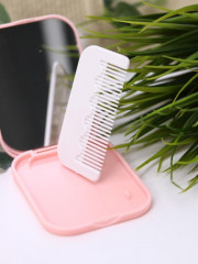 Зеркало компактное с расческой «Rainbow clouds» - Фото 5