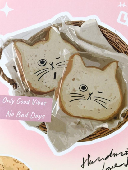 Зеркало настольное «Cat bread»