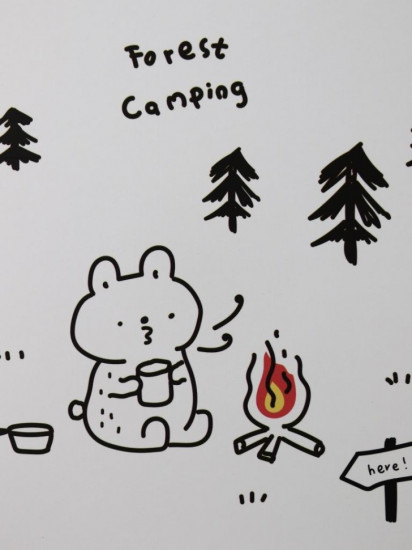 Зеркало настольное «Forest camping»