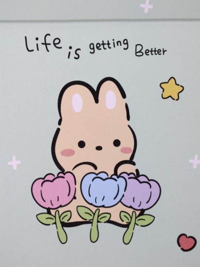 Зеркало настольное «Bunny flower life»