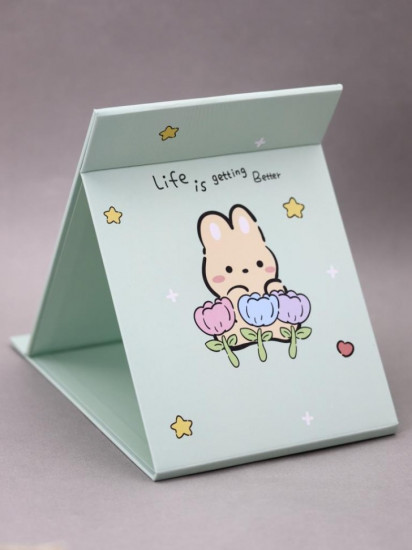 Зеркало настольное «Bunny flower life»
