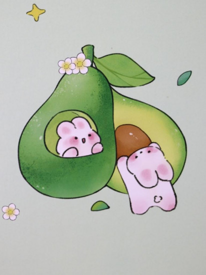 Зеркало настольное «That's neat avocado»