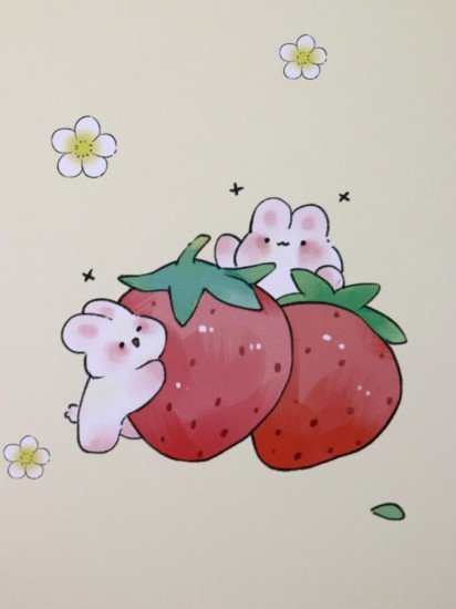 Зеркало настольное «That's neat strawberry»