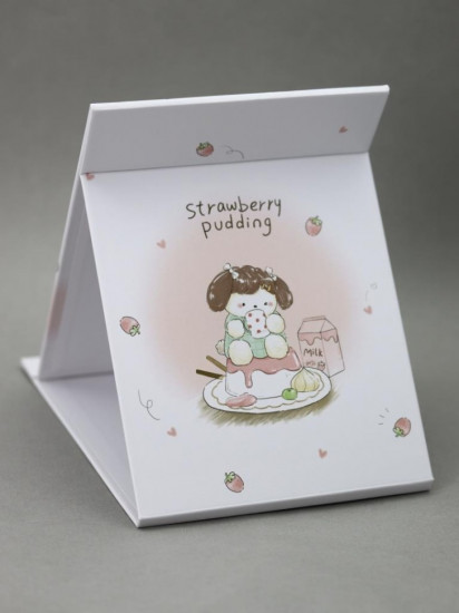 Зеркало настольное «Strawberry pudding»