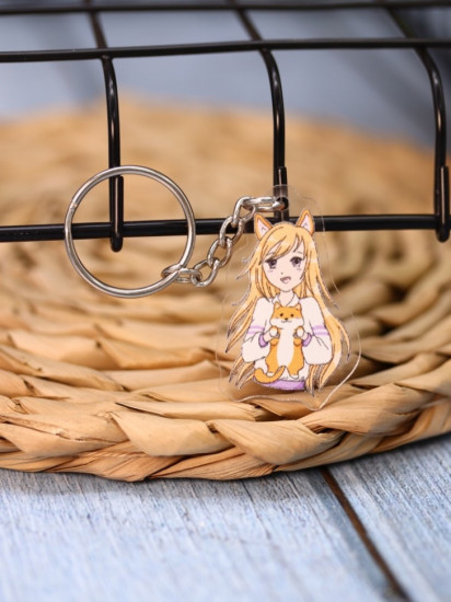 Брелок «Love corgi girl»