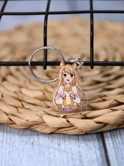 Брелок «Love corgi girl»