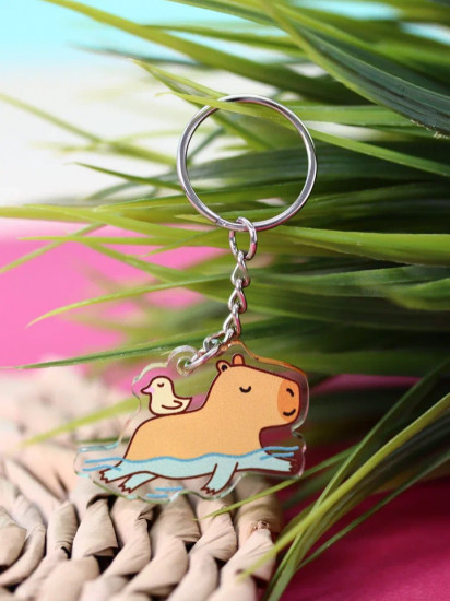 Брелок «Capybara and duck»