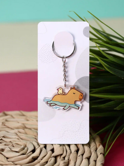 Брелок «Capybara and duck»