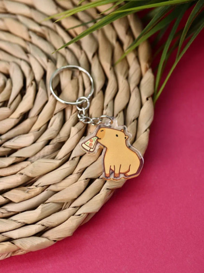 Брелок «Capybara pizza»