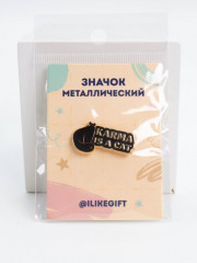 Значок «Karma is a cat» - Фото 2