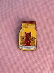 Значок «Puppies anti depressants» - Фото 4