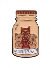 Значок «Puppies anti depressants» - Фото 6