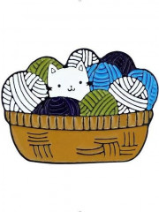 Значок «Yarn cat» - Фото 6
