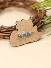 Значок ECO из дерева «Все будет фыр фырно» - Фото 1