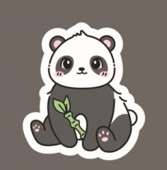 Значок ECO из дерева Bamboo Panda - Фото 5