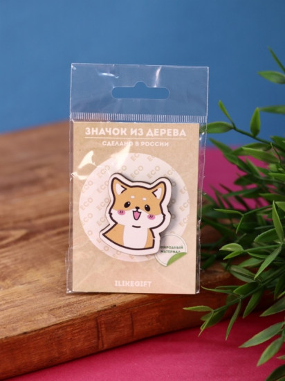 Значок ECO из дерева Fox love