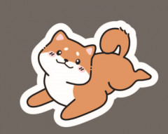 Значок ECO из дерева Lovely shiba inu - Фото 5