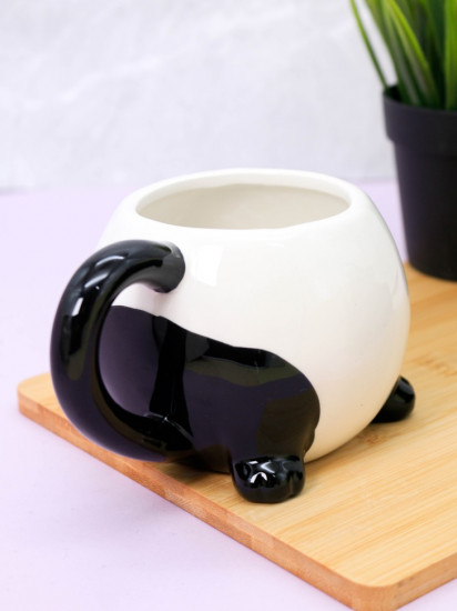 Кружка керамическая с ложкой «Funny panda»