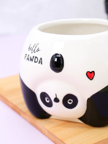 Кружка керамическая с ложкой «Funny panda»
