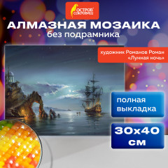 Алмазная мозаика «Лунная ночь» - Фото 1