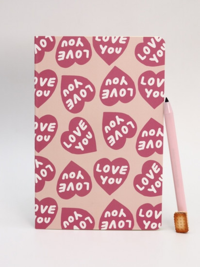 Блокнот «Love writings hearts»