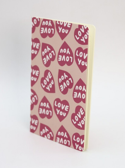 Блокнот «Love writings hearts»