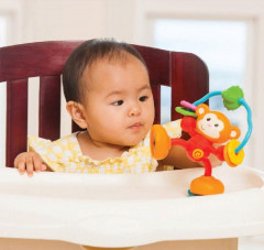 Игрушка-погремушка на присоске «Забавная мартышка» - Фото 1