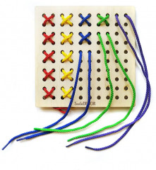 Игра настольная «Шнуровка Монтессори» - Фото 2