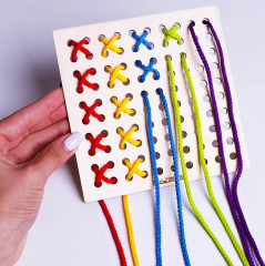 Игра настольная «Шнуровка Монтессори» - Фото 4