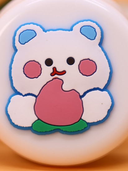 Расческа раскладная с зеркалом «Peach bear folding»