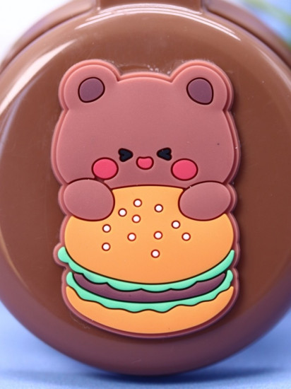 Расческа раскладная с зеркалом  «Hamburger bear folding»