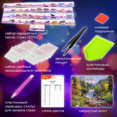 Алмазная мозаика «Горный ручей» - Фото 5