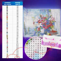 Алмазная мозаика «Букет с гладиолусами» - Фото 5