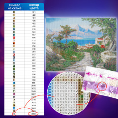 Алмазная мозаика «Город у моря» - Фото 2