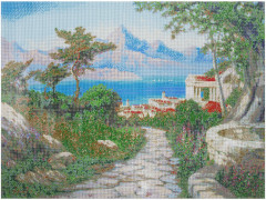 Алмазная мозаика «Город у моря» - Фото 9