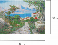 Алмазная мозаика «Город у моря» - Фото 11